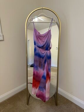 Zara Purple Blue Pink Ombre Slip Prom Dress